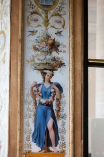France, Ile de France, Paris 1er arrondissement, Palais Royal, Galerie de Beaujolais, 17 rue du Beaujolais, restaurant Le Grand Vefour, chef Guy Martin, restaurant gastronomique, gastronomie, decor, i...