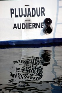 France, région Bretagne, Brittany, Finistère, Cap Sizun, Audierne, port, face à Plouhinec,