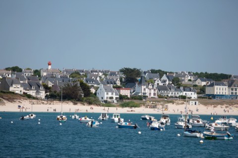 France, région Bretagne, Brittany, Finistère, Cap Sizun, Audierne-Esquibien, plage et club de