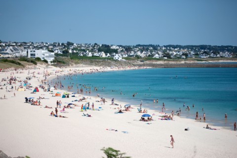 France, région Bretagne, Brittany, Finistère, Cap Sizun, Audierne-Esquibien, plage