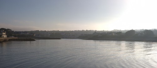 France, région Bretagne, Brittany, Finistère, Cap Sizun, Audierne, port, face à Plouhinec,