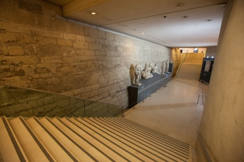 France, Région Ile de France, Paris 1er arrondissement, Carrousel du Louvre, fondations sous le