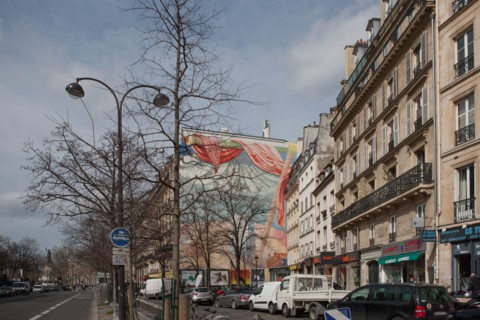 France, Région Ile de France, Paris 3e arrondissement, le Marais, 46 boulevard du Temple, décalage