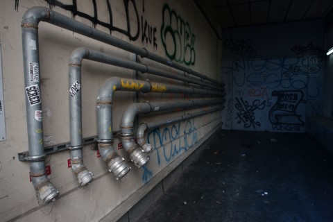 France, Région Ile de France, paris, 3e arrondissement, Rue Réaumur, immeuble, tuyauterie