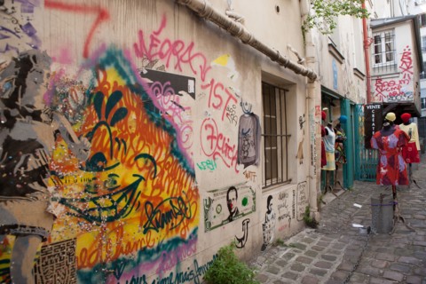 France, Région Ile de France, Paris 3e arrondissement, le Marais, Rue des Francs Bourgeois,