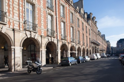 France, Région Ile de France, paris, 4e arrondissement, le Marais, Place des Vosges, façades,