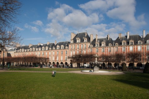France, Région Ile de France, paris, 4e arrondissement, le Marais, Place des Vosges, façades,