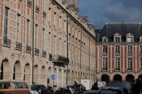 France, Région Ile de France, paris, 4e arrondissement, le Marais, Place des Vosges, façades,