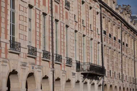 France, Région Ile de France, paris, 4e arrondissement, le Marais, Place des Vosges, façades,