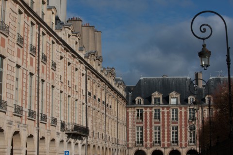 France, Région Ile de France, paris, 4e arrondissement, le Marais, Place des Vosges, façades,