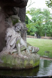 France, Région Ile de France, Paris 6e arrondissement, Jardin du Luxembourg, fontaine Médicis,
