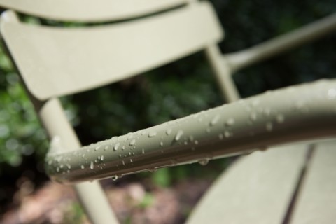 France, Région Ile de France, Paris 6e arrondissement, Jardin du Luxembourg, chaises après la