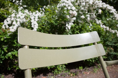 France, Région Ile de France, Paris 6e arrondissement, Jardin du Luxembourg, chaises après la