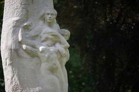 France, Région Ile de France, Paris 6e arrondissement, Jardin du Luxembourg, statue de Paul