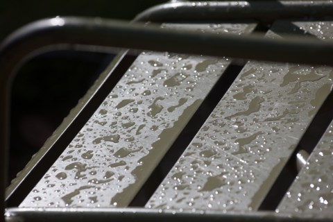 France, Région Ile de France, Paris 6e arrondissement, Jardin du Luxembourg, chaises après la