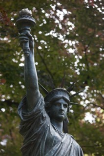 France, Région Ile de France, Paris 6e arrondissement, Jardin du Luxembourg, Statue de la Liberté