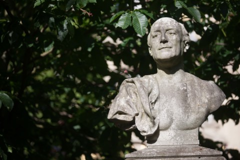 France, Région Ile de France, Paris 6e arrondissement, Jardin du Luxembourg, statue de Théodore de