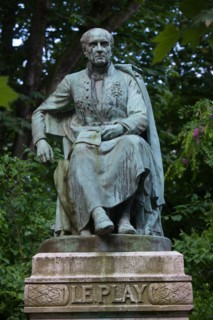 France, Région Ile de France, Paris 6e arrondissement, Jardin du Luxembourg, statue de Le Play,