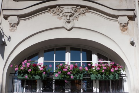 France, Région Ile de France, Paris 6e arrondissement, Rue monsieur le prince, détail de façades,