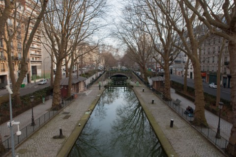 France, Région Ile de France, Paris 10e arrondissement, canal Saint Martin, passerelle au niveau du