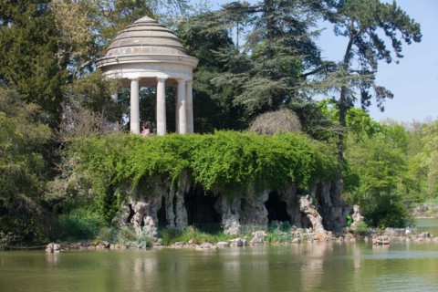 France, Région Ile de France, Paris 12e arrondissement, Bois de Vincennes, Lac Daumesnil, temple,