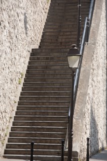 France, Région Ile de France, Paris 16e arrondissement, Rue Berton, en contrebas de la rue