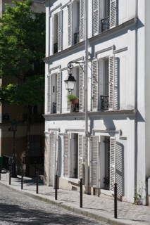 France, Région Ile de France, Paris 18e arrondissement, Montmartre, Rue Gabrielle et escaliers de
