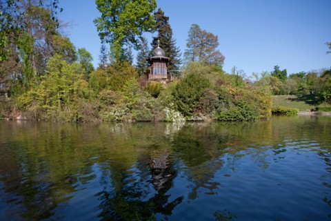 France, Région Ile de France, Paris 16e arrondissement, Bois de Boulogne, Lac Inférieur, le Kiosque