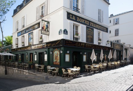 France, Région Ile de France, Paris 18e arrondissement, Montmartre, Rue Saint Rustique, restaurant