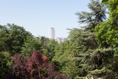 France, Région Ile de France, Paris 19e arrondissement, Parc des Buttes Chaumont, jardin, Ville de