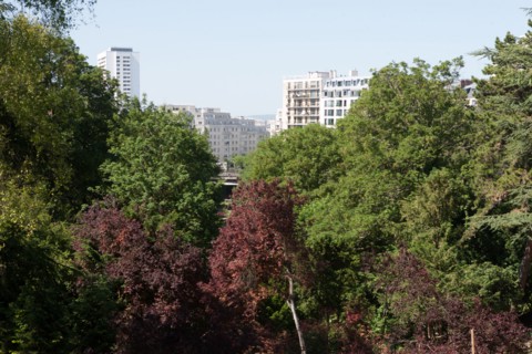 France, Région Ile de France, Paris 19e arrondissement, Parc des Buttes Chaumont, jardin, Ville de