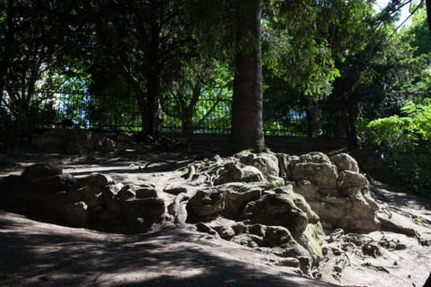 France, Région Ile de France, Paris 19e arrondissement, Parc des Buttes Chaumont, jardin, Ville de