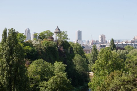 France, Région Ile de France, Paris 19e arrondissement, Parc des Buttes Chaumont, jardin, Ville de
