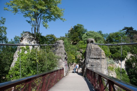 France, Région Ile de France, Paris 19e arrondissement, Parc des Buttes Chaumont, jardin, Ville de