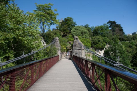 France, Région Ile de France, Paris 19e arrondissement, Parc des Buttes Chaumont, jardin, Ville de