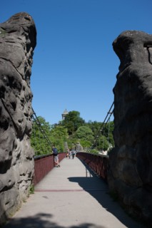 France, Région Ile de France, Paris 19e arrondissement, Parc des Buttes Chaumont, jardin, Ville de