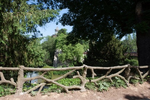 France, Région Ile de France, Paris 19e arrondissement, Parc des Buttes Chaumont, jardin, Ville de