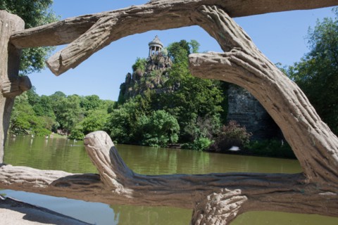 France, Région Ile de France, Paris 19e arrondissement, Parc des Buttes Chaumont, jardin, Ville de