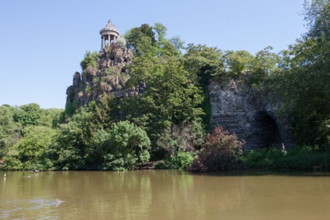 France, Région Ile de France, Paris 19e arrondissement, Parc des Buttes Chaumont, jardin, Ville de