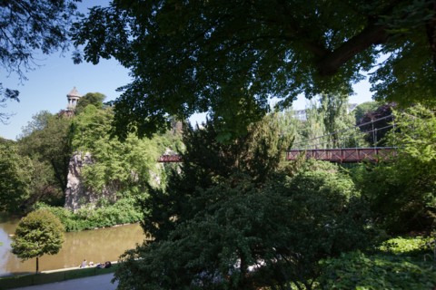 France, Région Ile de France, Paris 19e arrondissement, Parc des Buttes Chaumont, jardin, Ville de