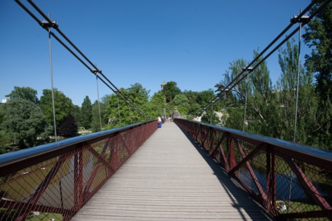 France, Région Ile de France, Paris 19e arrondissement, Parc des Buttes Chaumont, jardin, Ville de