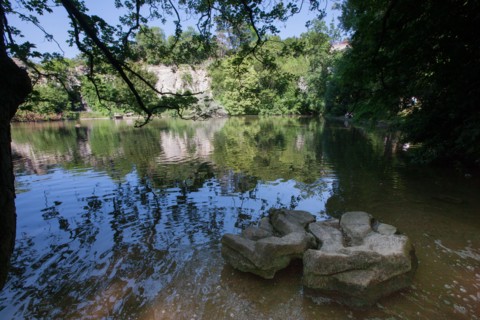 France, Région Ile de France, Paris 19e arrondissement, Parc des Buttes Chaumont, jardin, Ville de