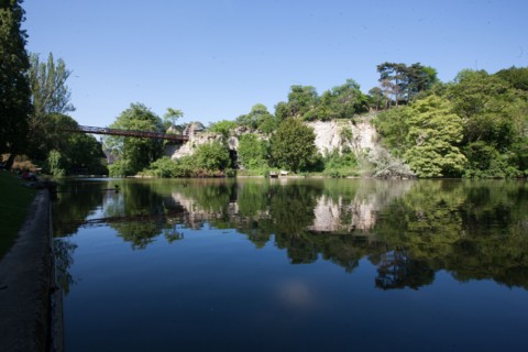 France, Région Ile de France, Paris 19e arrondissement, Parc des Buttes Chaumont, jardin, Ville de