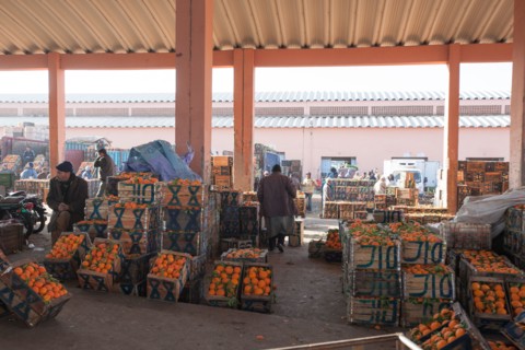 Afrique du nord, Maroc, Marrakech, souk, marché de gros, alimentaire,