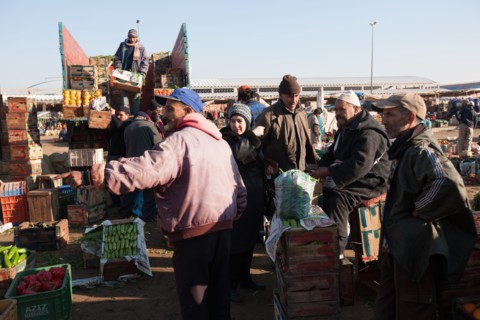 Afrique du nord, Maroc, Marrakech, souk, marché de gros, alimentaire,