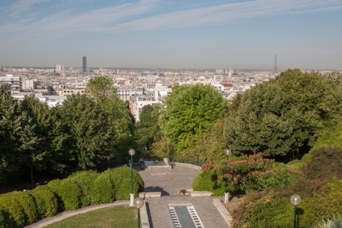 Parc De Belleville, jardin