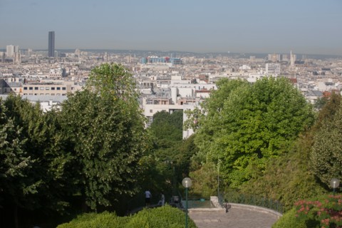 Parc De Belleville, jardin