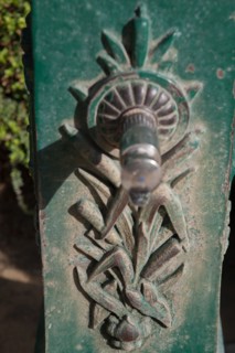 Parc De Belleville, jardin, côté rue des Couronnes