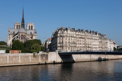 Notre Dame Et L'Ile De La Cité Depuis le quai D'Orleans, Ile Saint Louis