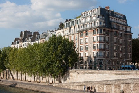Ile de la Cité, Quai Des Orfevres Depuis Le Quai Des Grands Augustins